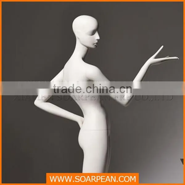 Custom lovely fiberglass sexy lifelike female mannequin with wig
