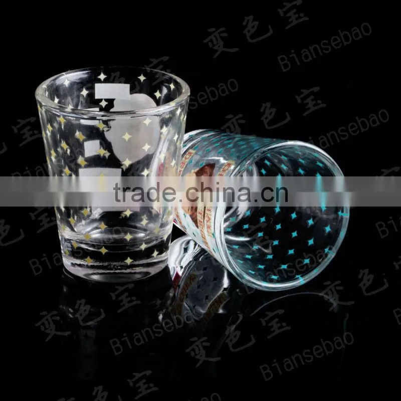 cold color changing shot glass cup