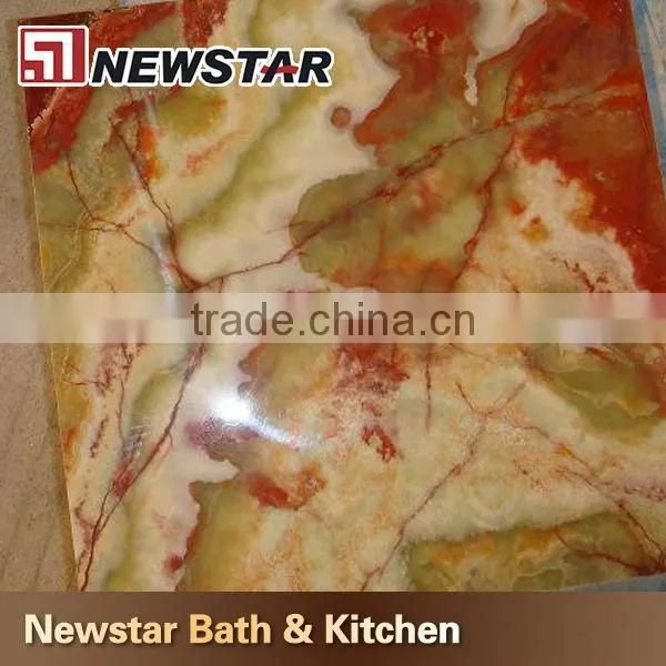 China imported polished white onyx marble