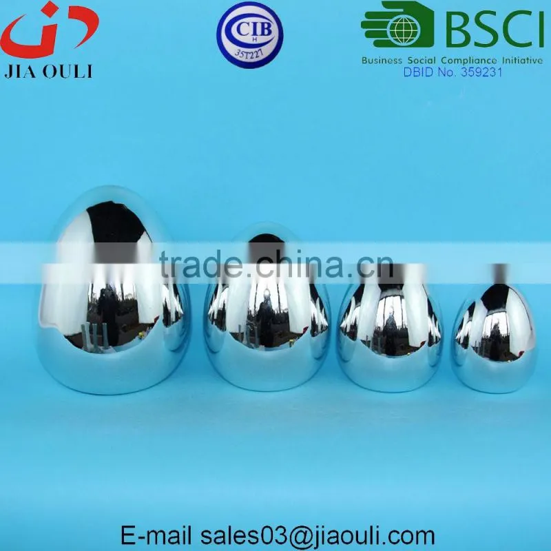Easter decorations Ceramic Spring Eggs with ribbon bowknot