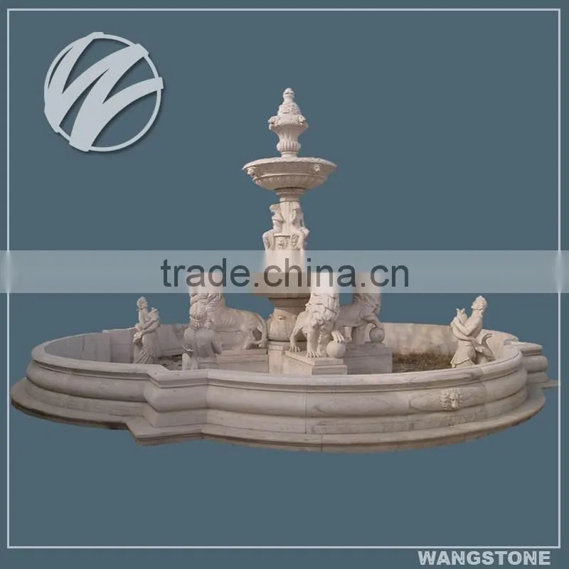 Decorative Outdoor Stone Elephant Water Fountain