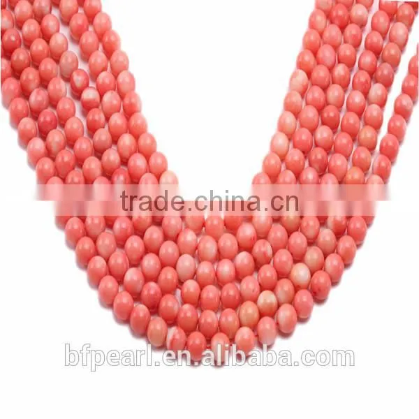 Wholesale Decoration 8mm Round Pink Coral Beads Loose Strings for Sale