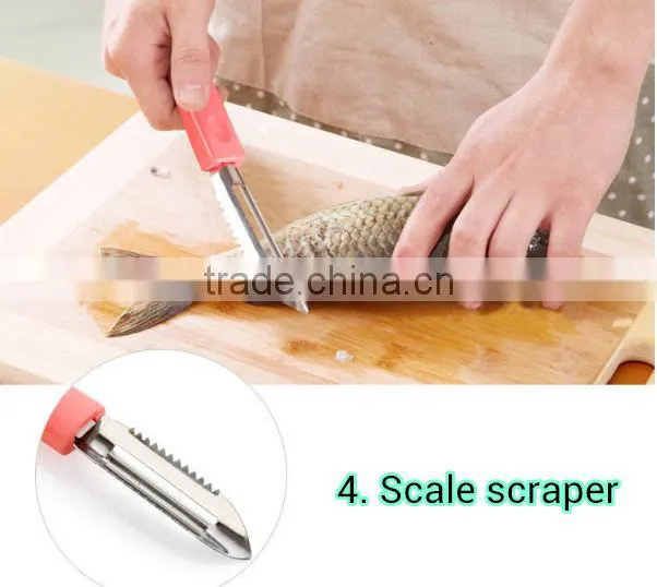 Promotional kitchen tool 4 in 1 Peeler &Bottle Opener