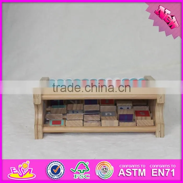 2016 new design baby abacus wooden early learning toy W12A048