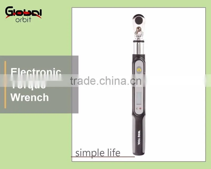Hardware 1-85Nm 3/8 Inch Reversible Drive Ratchet LCD Display Digital Electronic Torque Wrench