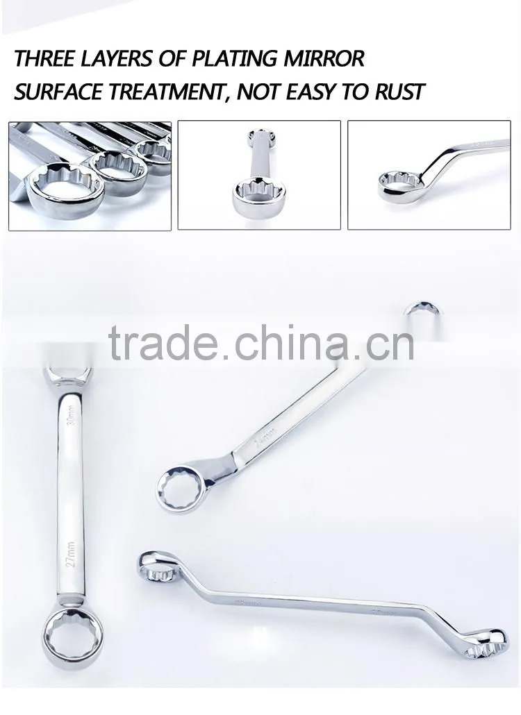 QJ-T03 Quality offset double open ring spanner