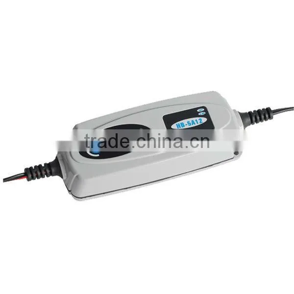 Max Output 5A Portable Car Battery Charger