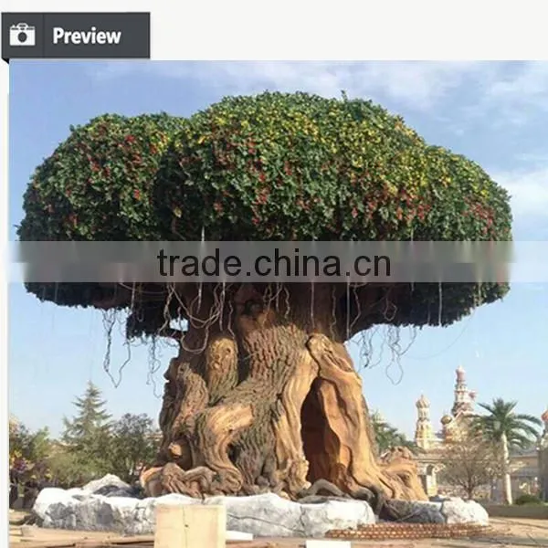 Natural look artificial banyan tree outdoor 20 meter high banyan ficus tree