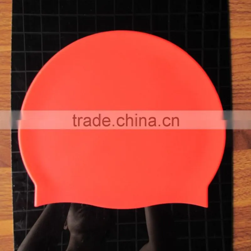 Bulk sale summer diving promotional swimming cap with many colors