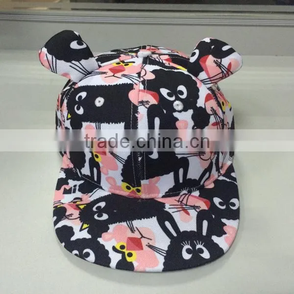 children's snapback cap/kis cap /cartoon cap