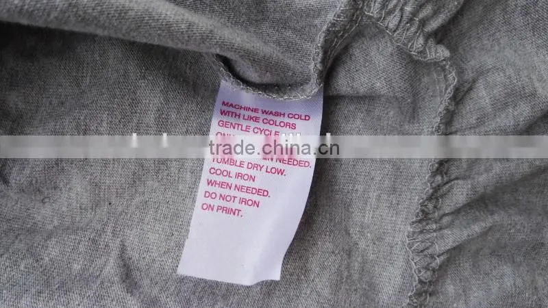 Garment stocks girl's fashion new desgin t-shirt