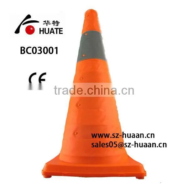 PP traffic cones high visibility traffic cone/ safety folding traffic cones