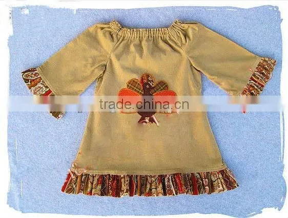 Girl Fall Thanksgiving Turkey Dress - Baby Girl Clothes