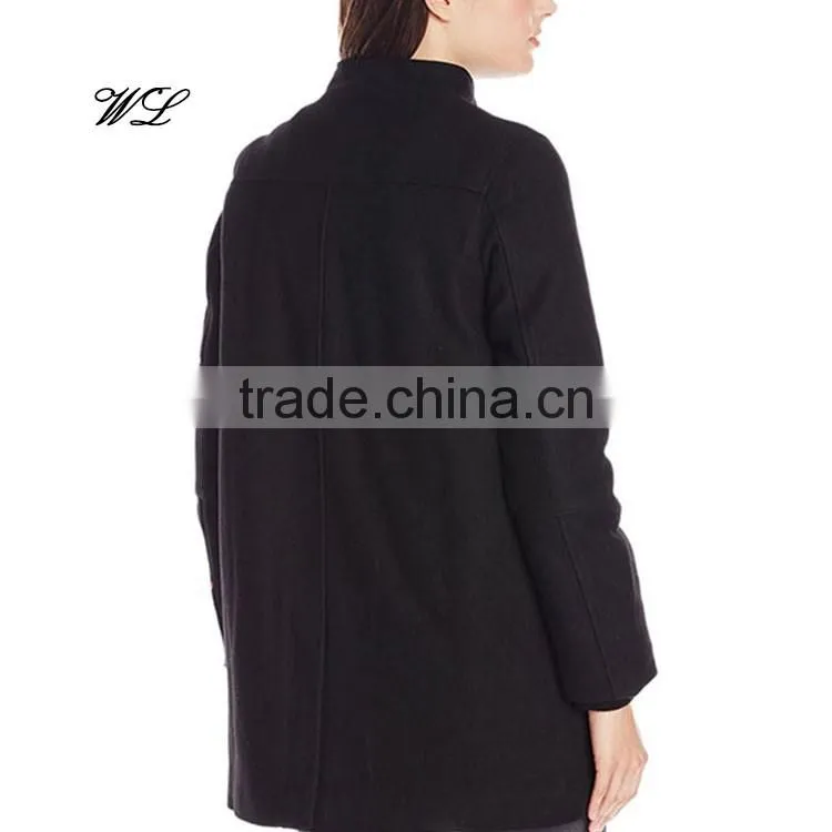Custom winter plain Wool Utility hooded coat and jacket