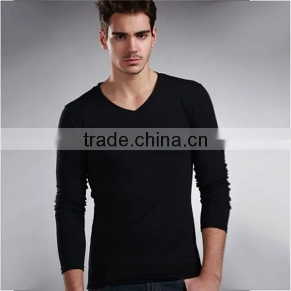100% cotton vest for men long sleeve blouse