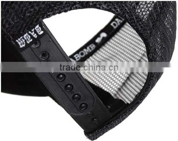 Wholesale custom mesh snapback hats curved bill trucker hat snapback cap