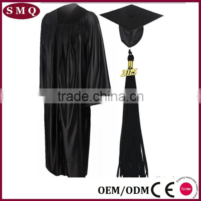 Classic design graduation ceremony dresses undergraduate cap and gown