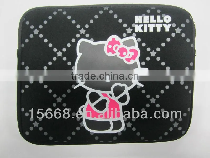 hot sale high quality kitty neoprene laptop bag