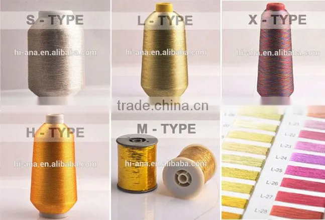 Direct factory metallic yarn price,real gold thread,yarn manufacturer from china
