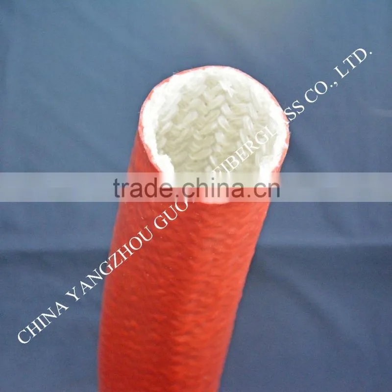 self-extinguishing silicone coated fire protection fiberglass sleeving