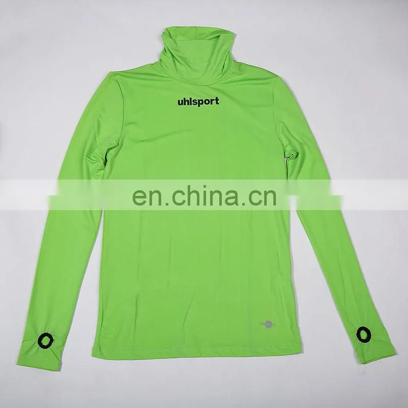 Green Mens Compression Wear Long Sleeve