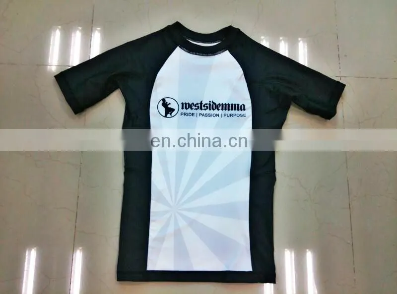 Custom sublimation compression shirt rash guard rashguard 2017