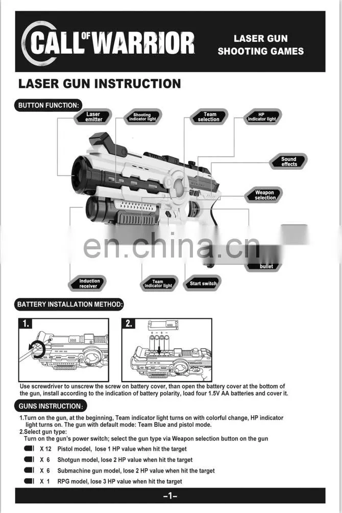 NEWEST infrared toy laser plastic guns