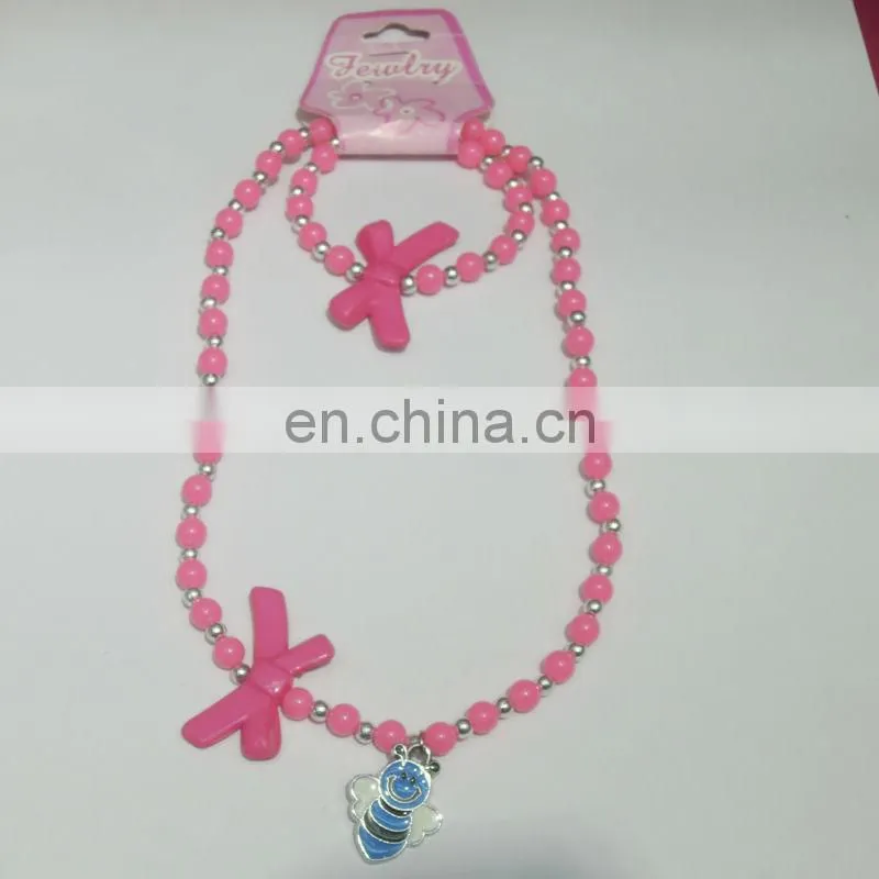 kids necklace and bracelet set with Luminous Color