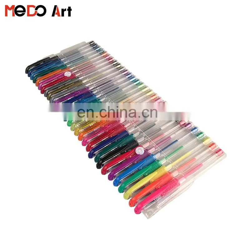 Low Price Rainbow Pack 24 Multicolor Gel Pens Set Colored Ink Pen Set