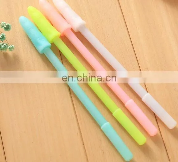 Kawaii Finger shape Gel pen for writing Candy color 0.38mm black ink pens office material school supplies