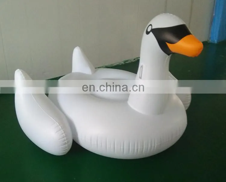 Custom Animal Water PVC Inflatable Floating Swan Toys For Swimming Pool