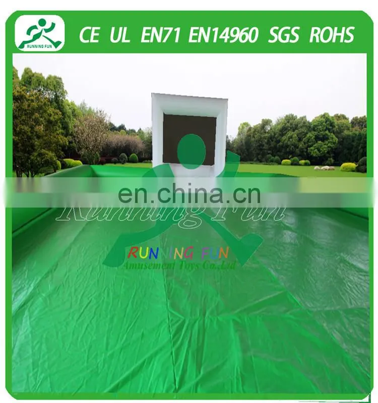 2015 Funny water inflatable soccer field for summer