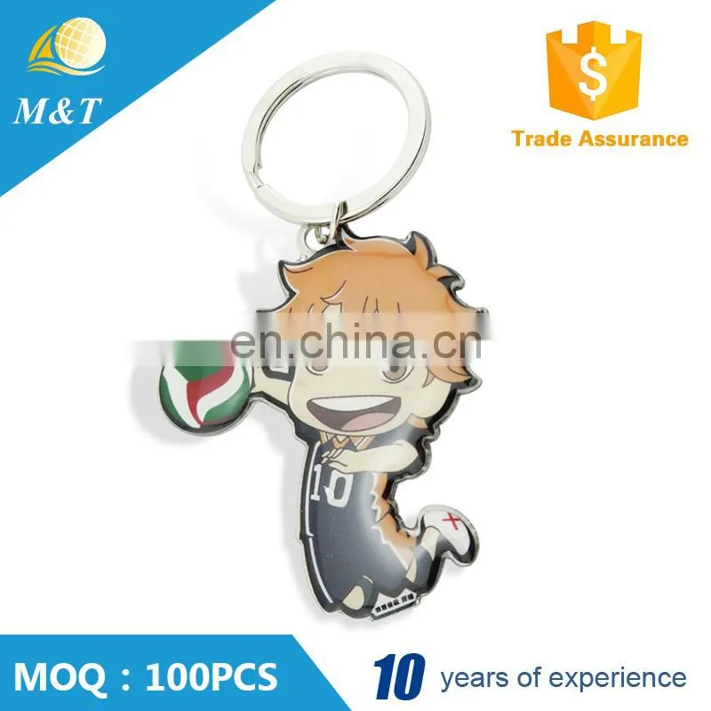 2016 cheap promotional gift metal sport keychain