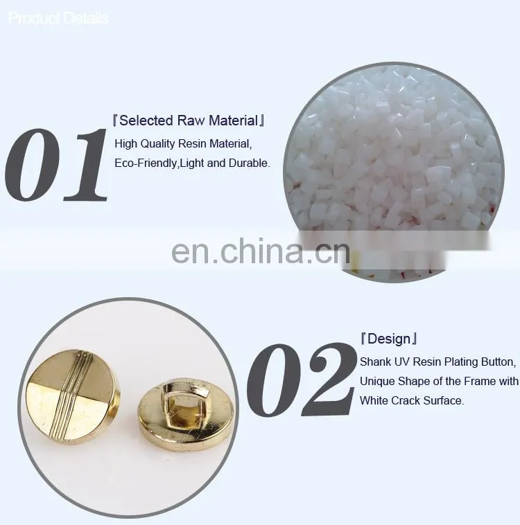 ABS Plating Buttons Fancy Shirt Button BA60406
