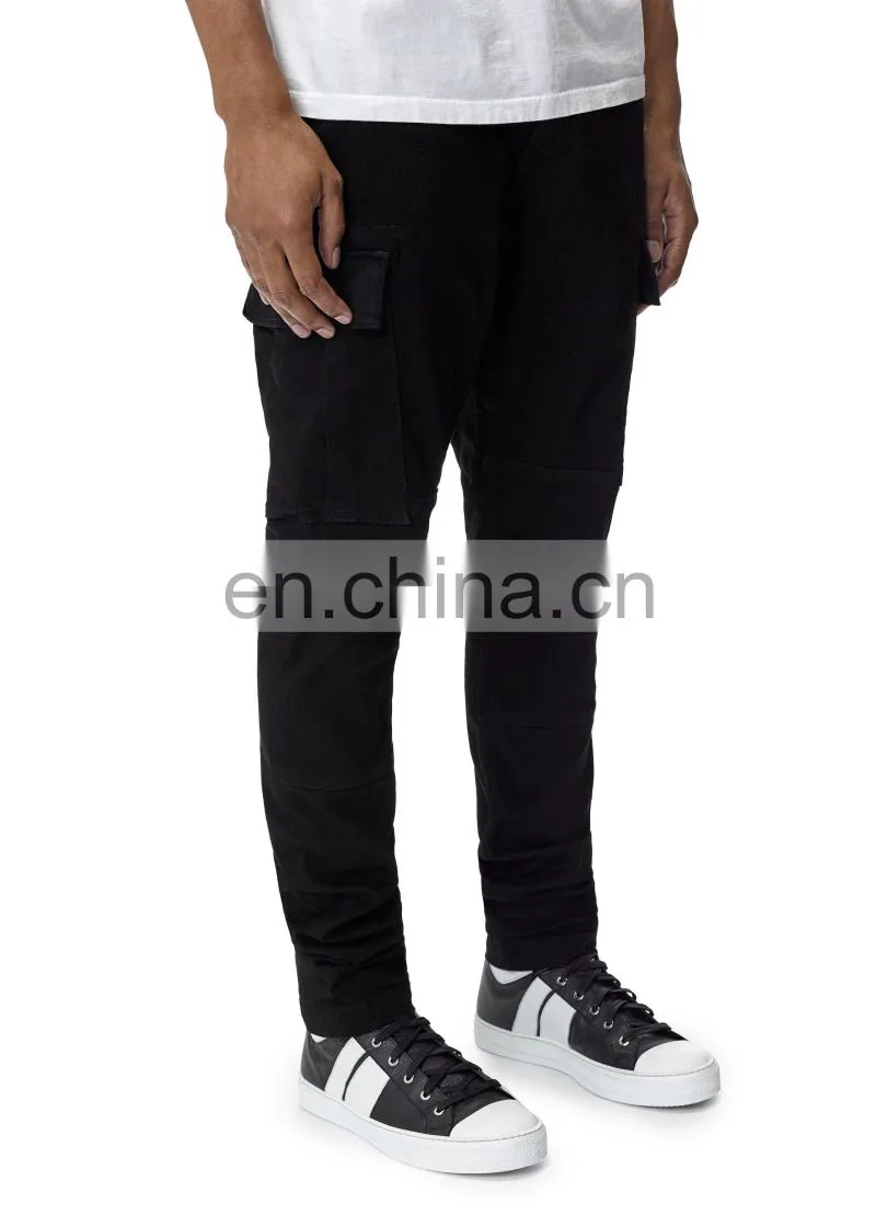 DiZNEW CUSTOM SUPER FASHION DENIM BLACK CARGO JEANS FOR MENS