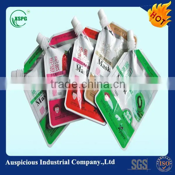 detergent usage stand up pouch with spout
