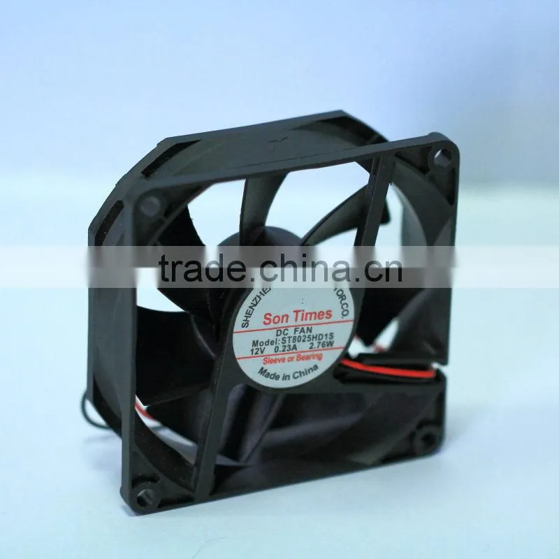 low noise cooling fan 12v 24v 80*25mm
