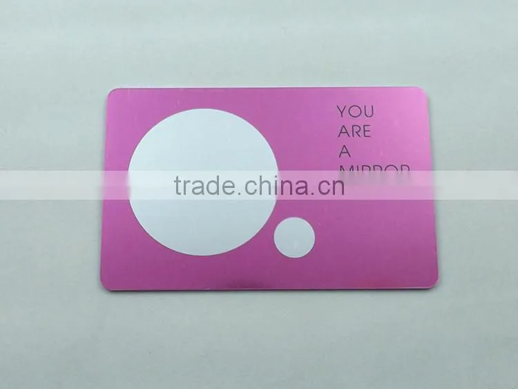 White Bank Card,Silver Gold Black Card with mirror