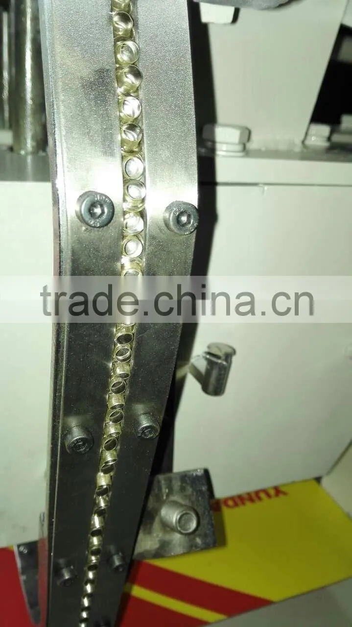 HAS VIDEO 195 Cycles Per Minute 2 Heads Paper Bag Rope Through Hole Fixing Making Machine