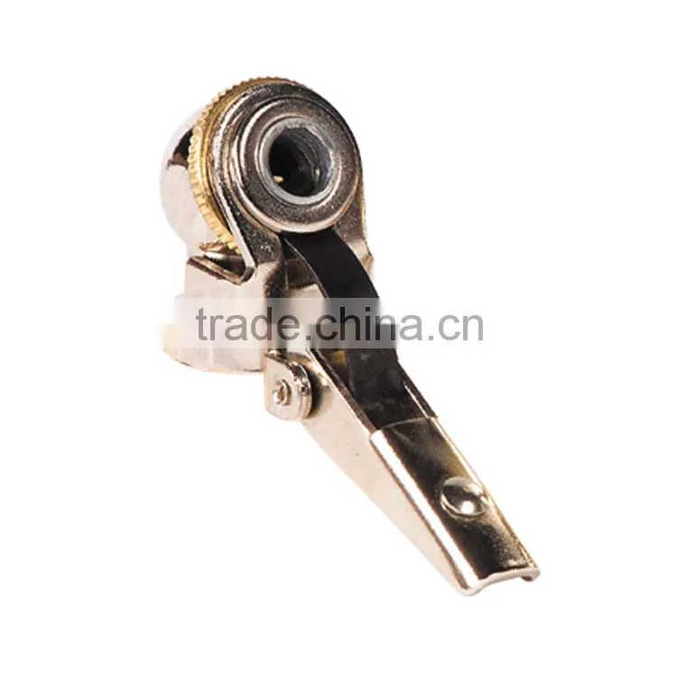 Clip- on Ball FootTyre valve Air Chuck, 1/4" thread, tire changer , OPEN FLOW