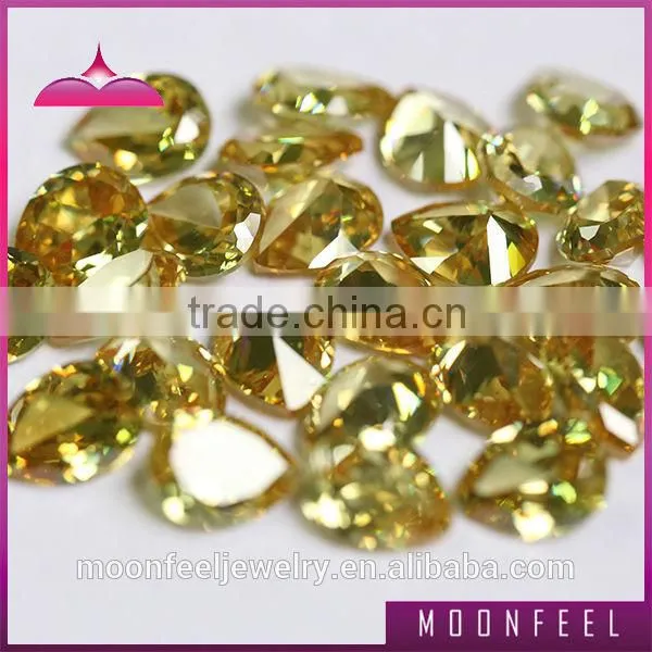 hot sale color change cubic zirconia pear gems stones
