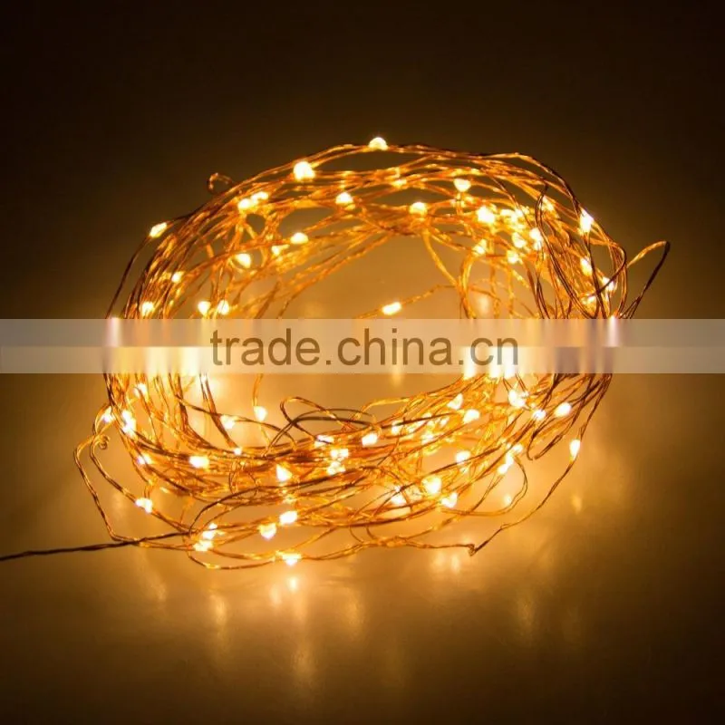 20w 10m Dimmable Led String copper wire lights 12v with rf controller