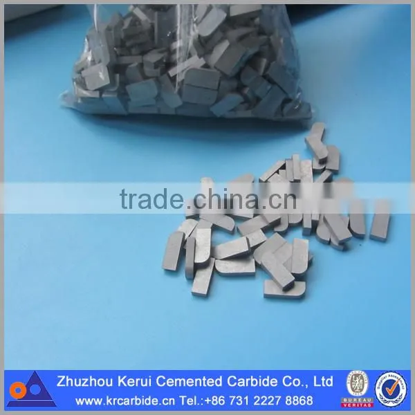 Type E brazed tungsten carbide tips for threading lathe tools