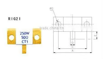 RIG21 Ceramic Resistor 10W 30W 250W 400W high power resistor,diff modles