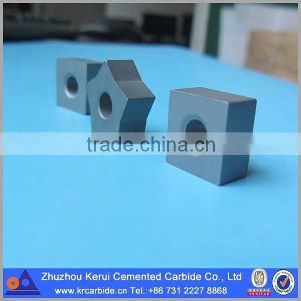 Customized five -pointed star carbide insert chain saw insert for quarrying stone