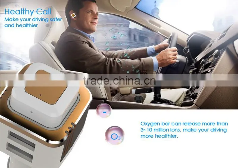 Two USB Output Oxygen Bar Bluetooth Headset Car Charger