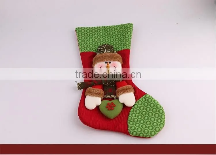 2016 Popular Style Chriatmas Stocking With Snowman Socks