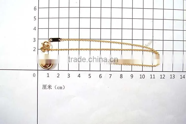 Gold necklace designs in 10 grams button girlfriend lucky necklace