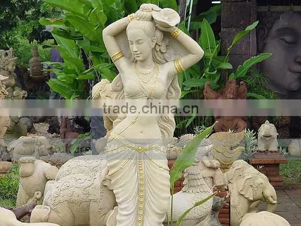 Ancient Elegant Naked Woman Stone Statue