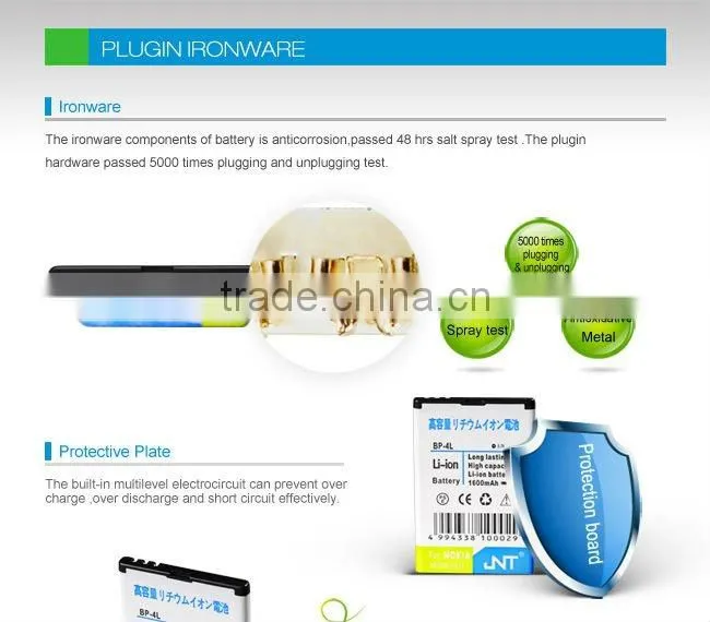 1400 mah li-ion mobile phone battery BP-4L for Nokia
